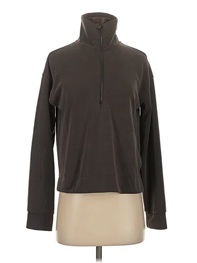 Pre-owned Athleta Fleece Jacket In Gray