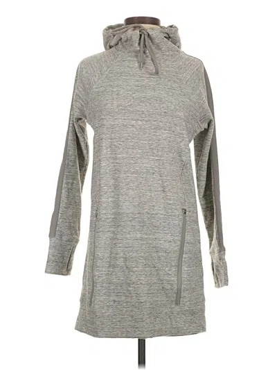 Pre-owned Athleta Fleece Jacket In Gray
