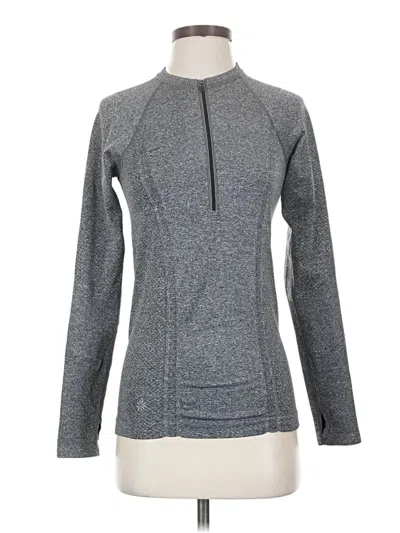 Pre-owned Athleta Fleece Jacket In Gray