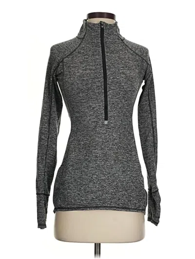 Pre-owned Athleta Fleece Jacket In Gray