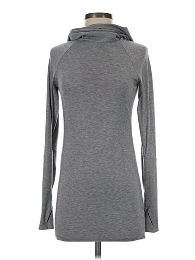 Pre-owned Athleta Fleece Jacket In Gray