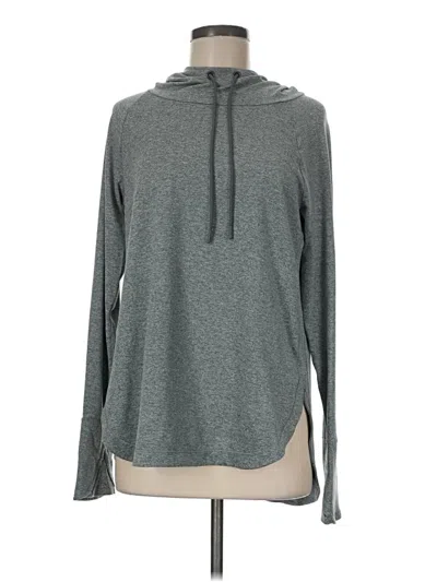Pre-owned Athleta Fleece Jacket In Gray
