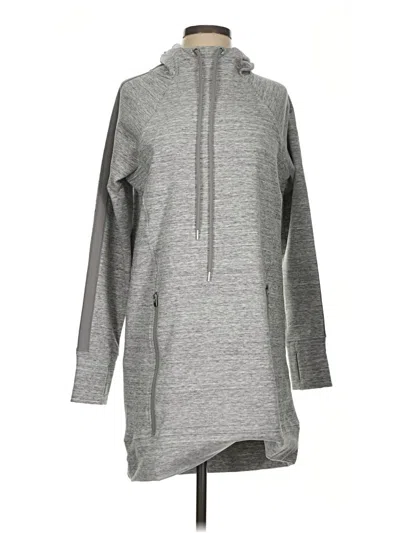 Pre-owned Athleta Fleece Jacket In Gray