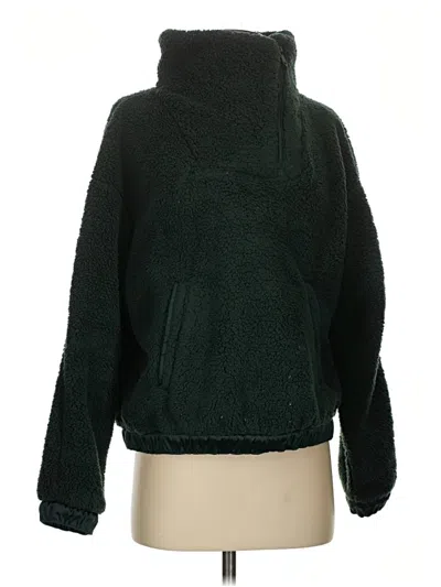 Pre-owned Athleta Fleece Jacket In Green