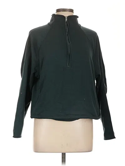 Pre-owned Athleta Fleece Jacket In Green