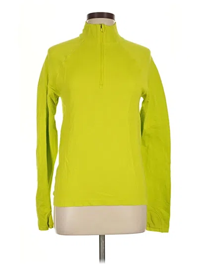 Pre-owned Athleta Fleece Jacket In Green
