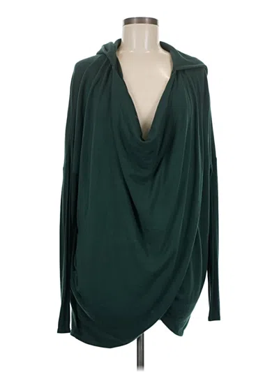 Pre-owned Athleta Fleece Jacket In Green