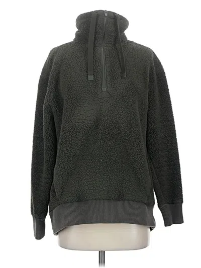 Pre-owned Athleta Fleece Jacket In Green