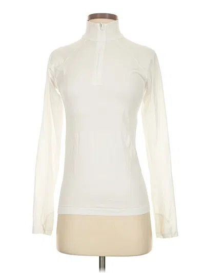 Pre-owned Athleta Fleece Jacket In Ivory
