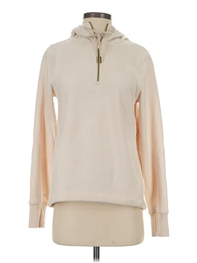 Pre-owned Athleta Fleece Jacket In Ivory