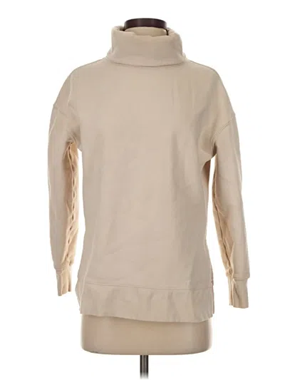 Pre-owned Athleta Fleece Jacket In Ivory
