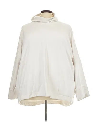 Pre-owned Athleta Fleece Jacket In Ivory