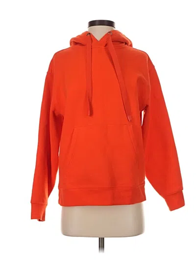 Pre-owned Athleta Fleece Jacket In Orange