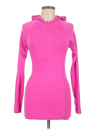 Pre-owned Athleta Fleece Jacket In Pink