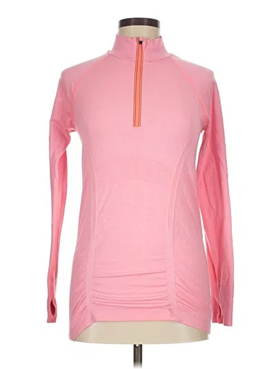 Pre-owned Athleta Fleece Jacket In Pink