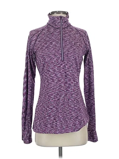 Pre-owned Athleta Fleece Jacket In Purple