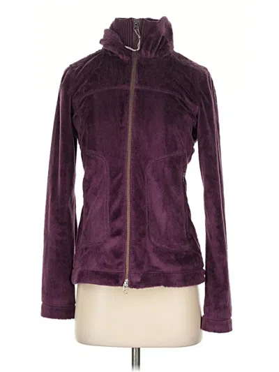 Pre-owned Athleta Fleece Jacket In Purple