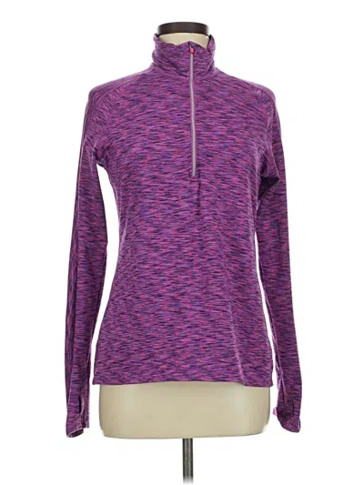 Pre-owned Athleta Fleece Jacket In Purple