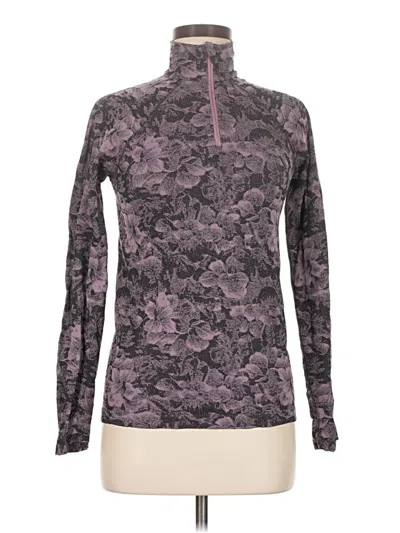 Pre-owned Athleta Fleece Jacket In Purple