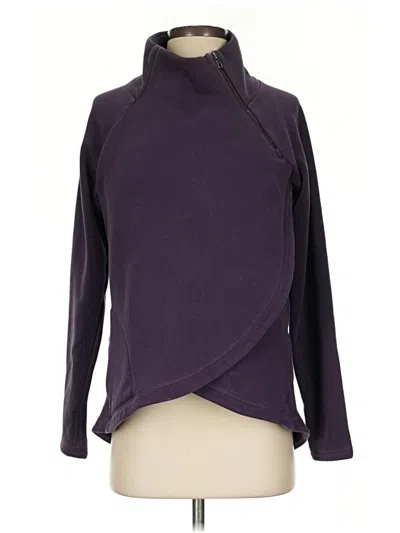 Pre-owned Athleta Fleece Jacket In Purple