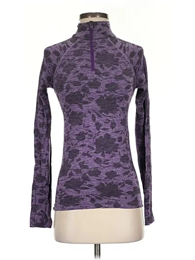 Pre-owned Athleta Fleece Jacket In Purple