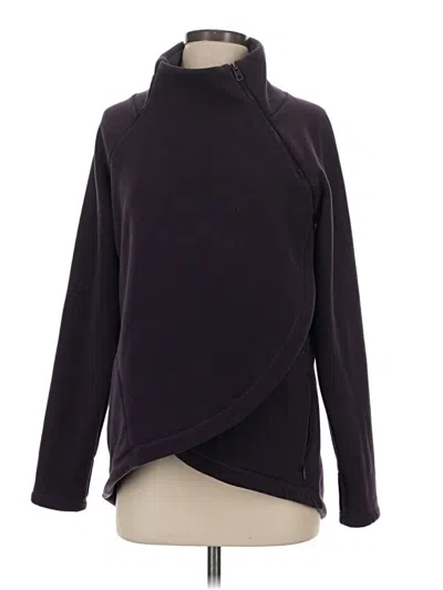 Pre-owned Athleta Fleece Jacket In Purple