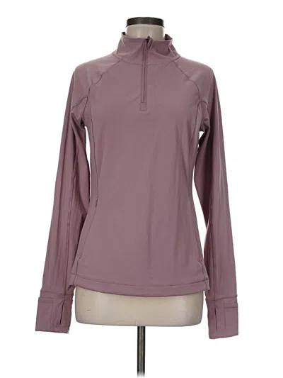 Pre-owned Athleta Fleece Jacket In Purple