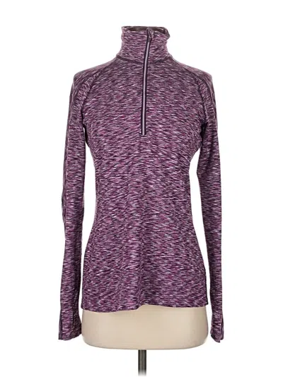 Pre-owned Athleta Fleece Jacket In Purple
