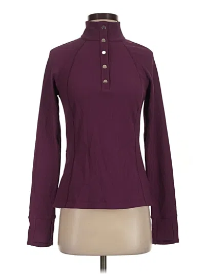 Pre-owned Athleta Fleece Jacket In Purple