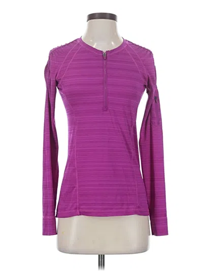 Pre-owned Athleta Fleece Jacket In Purple