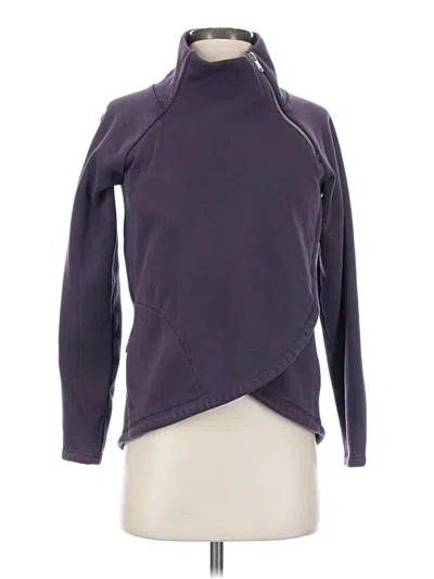 Pre-owned Athleta Fleece Jacket In Purple