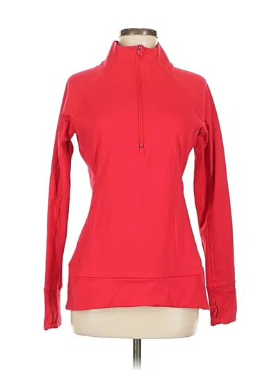 Pre-owned Athleta Fleece Jacket In Red