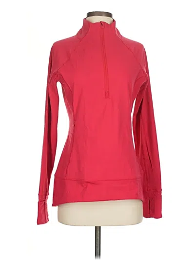 Pre-owned Athleta Fleece Jacket In Red