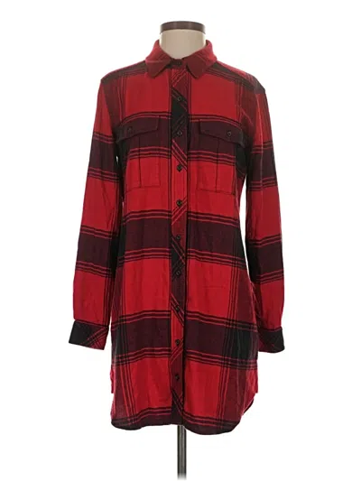 Pre-owned Athleta Fleece Jacket In Red