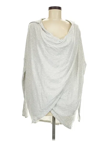 Pre-owned Athleta Fleece Jacket In Silver