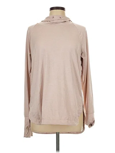 Pre-owned Athleta Fleece Jacket In Tan