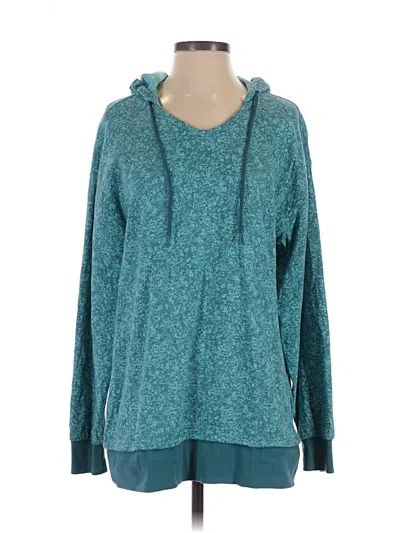 Pre-owned Athleta Fleece Jacket In Teal