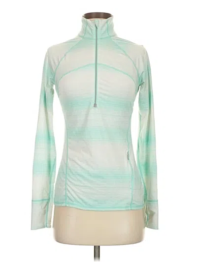 Pre-owned Athleta Fleece Jacket In Teal