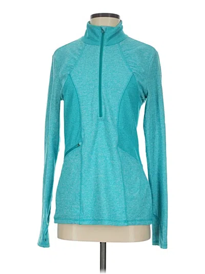 Pre-owned Athleta Fleece Jacket In Teal