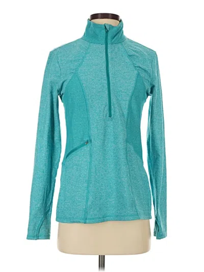Pre-owned Athleta Fleece Jacket In Teal