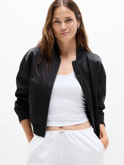 Athleta Flex Bomber In Black