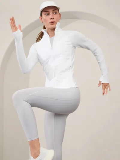 Athleta Flurry Force Insulated Primaloft Jacket In Bright White