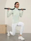 Athleta Flurry Half Zip Mock Neck Top In Glacier