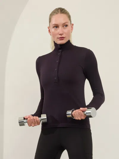 Athleta Flurry Seamless Henley In Iris