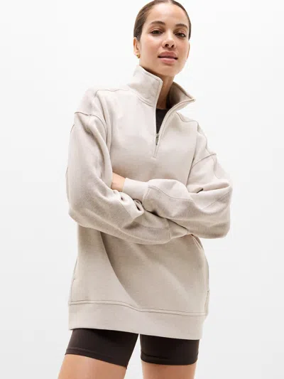 Athleta Forever Fleece 1/4 Zip Sweatshirt