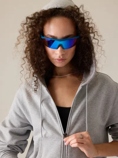 Athleta Forever Fleece Full Zip Sweatshirt In Grey
