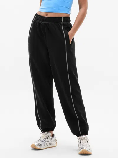 Athleta Forever Fleece High Rise Jogger In Black