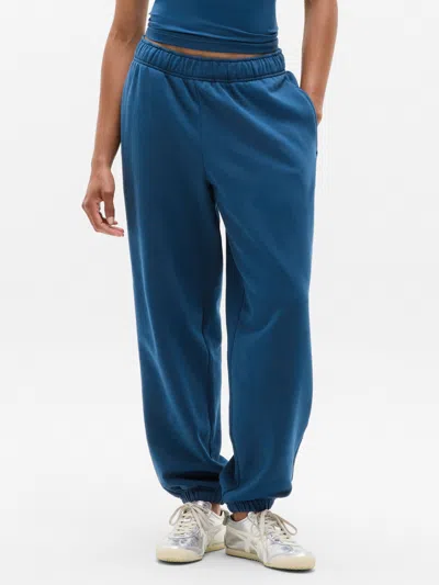 Athleta Forever Fleece High Rise Jogger In Blue