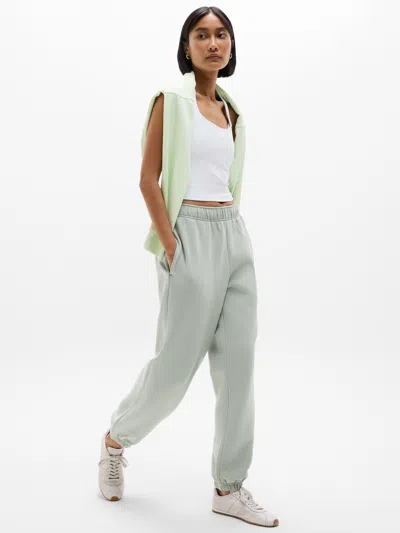 Athleta Forever Fleece High Rise Jogger In Green