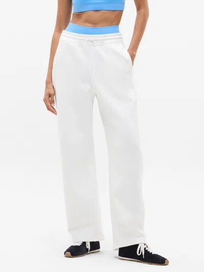 Athleta Forever Fleece Mid Rise Barrel Pant In White